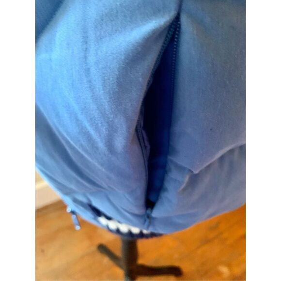 Victoria’s Secret Pink Vest Jacket Puffer Blue Logo Snowboard Down Feather - Picture 4 of 7